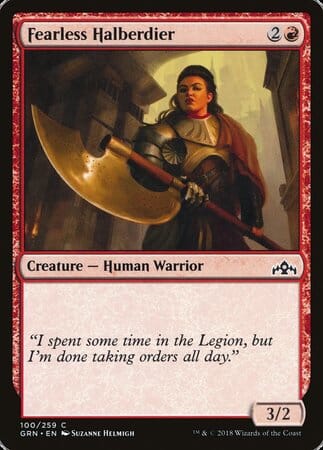 Fearless Halberdier [Guilds of Ravnica] MTG Single Magic: The Gathering  | Multizone: Comics And Games