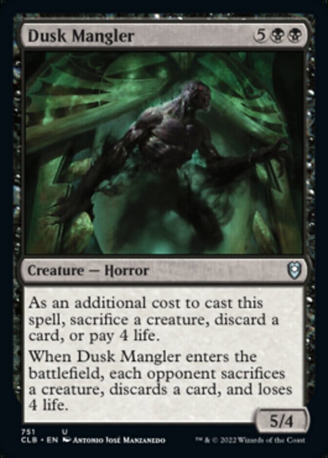 Dusk Mangler [Commander Legends: Battle for Baldur's Gate] MTG Single Magic: The Gathering  | Multizone: Comics And Games