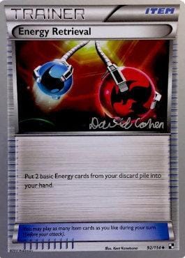Energy Retrieval (92/114) (Twinboar - David Cohen) [World Championships 2011] Pokemon Single Pokémon  | Multizone: Comics And Games