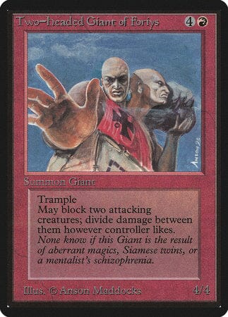 Two-Headed Giant of Foriys [Limited Edition Beta] MTG Single Magic: The Gathering  | Multizone: Comics And Games