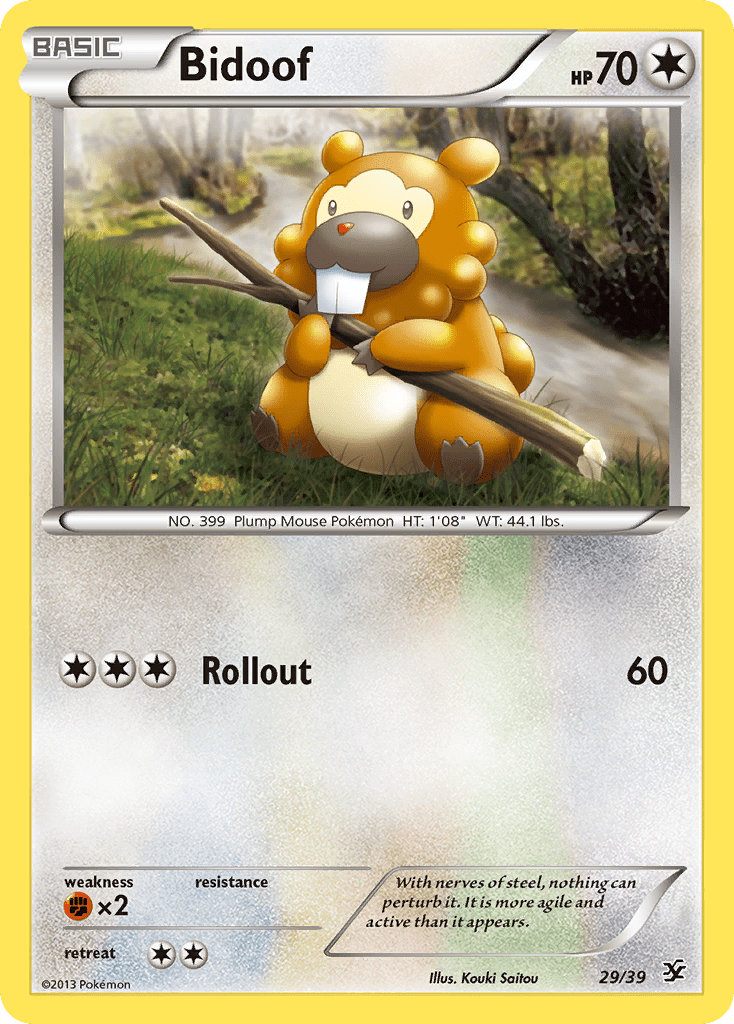 Bidoof (29/39) [XY: Kalos Starter Set] Pokemon Single Pokémon  | Multizone: Comics And Games