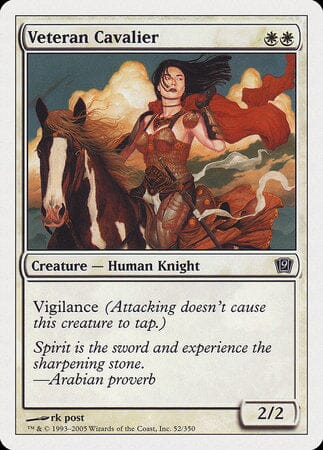 Veteran Cavalier [Ninth Edition] MTG Single Magic: The Gathering  | Multizone: Comics And Games
