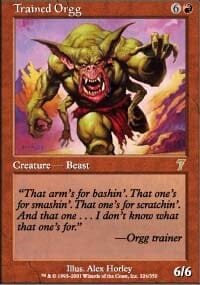 Trained Orgg [Seventh Edition] MTG Single Magic: The Gathering  | Multizone: Comics And Games