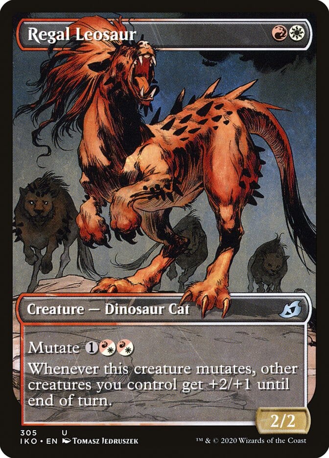 Regal Leosaur (Showcase) [Ikoria: Lair of Behemoths] MTG Single Magic: The Gathering  | Multizone: Comics And Games