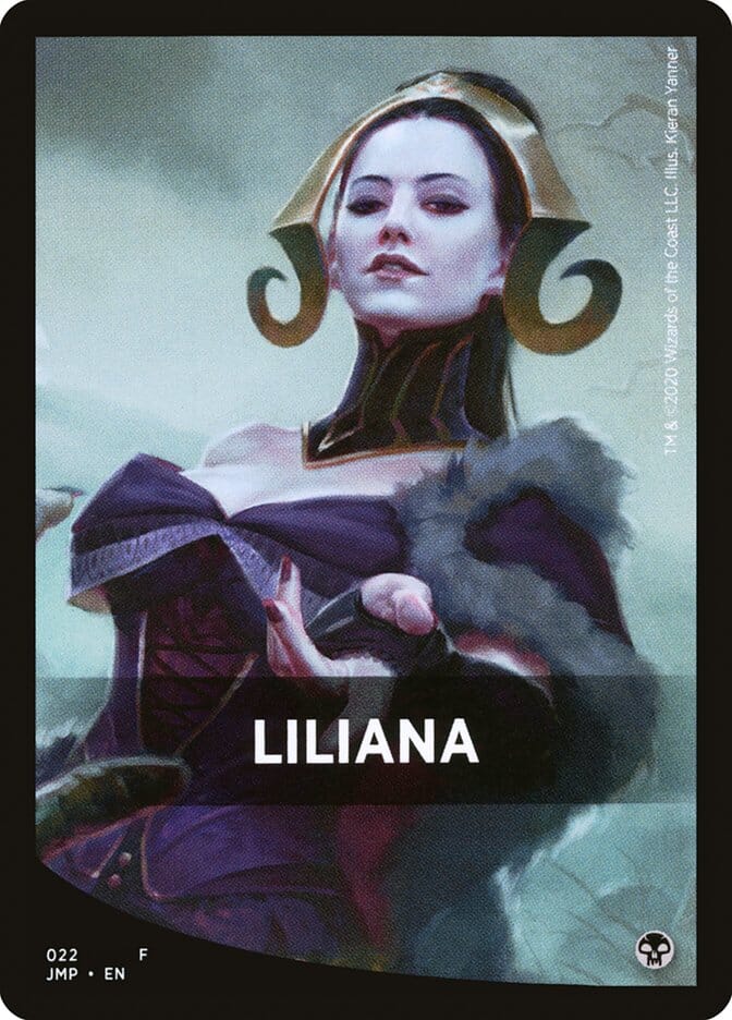 Liliana Theme Card [Jumpstart Front Cards] MTG Single Magic: The Gathering  | Multizone: Comics And Games