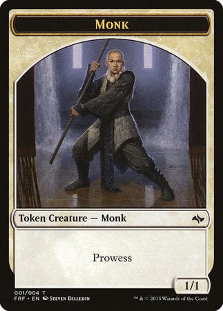 Monk Token [Fate Reforged Tokens] MTG Single Magic: The Gathering  | Multizone: Comics And Games