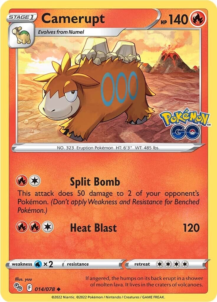 Camerupt (014/078) [Pokémon GO] Pokemon Single Pokémon  | Multizone: Comics And Games