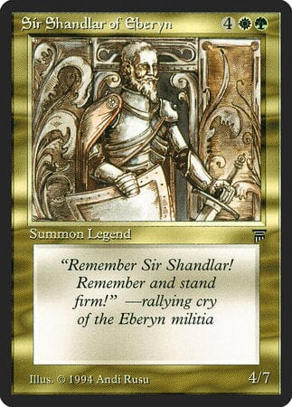 Sir Shandlar of Eberyn [Legends] MTG Single Magic: The Gathering  | Multizone: Comics And Games