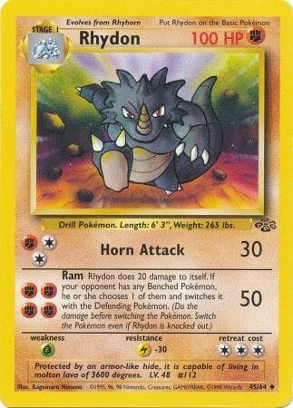 Rhydon (45/64) [Jungle Unlimited] Pokemon Single Pokémon  | Multizone: Comics And Games
