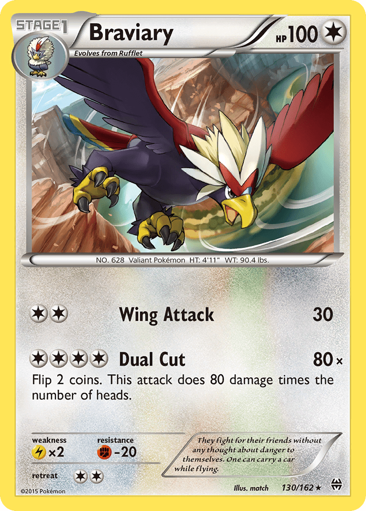 Braviary (130/162) [XY: BREAKthrough] Pokemon Single Pokémon  | Multizone: Comics And Games