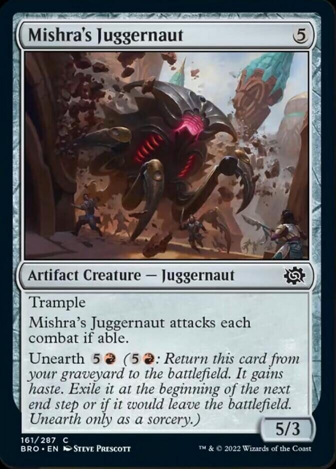 Mishra's Juggernaut [The Brothers' War] MTG Single Magic: The Gathering  | Multizone: Comics And Games