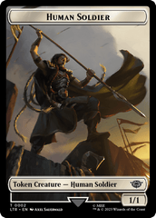 Food (10) // Human Soldier (02) Double-Sided Token [The Lord of the Rings: Tales of Middle-Earth Tokens] MTG Single Magic: The Gathering  | Multizone: Comics And Games