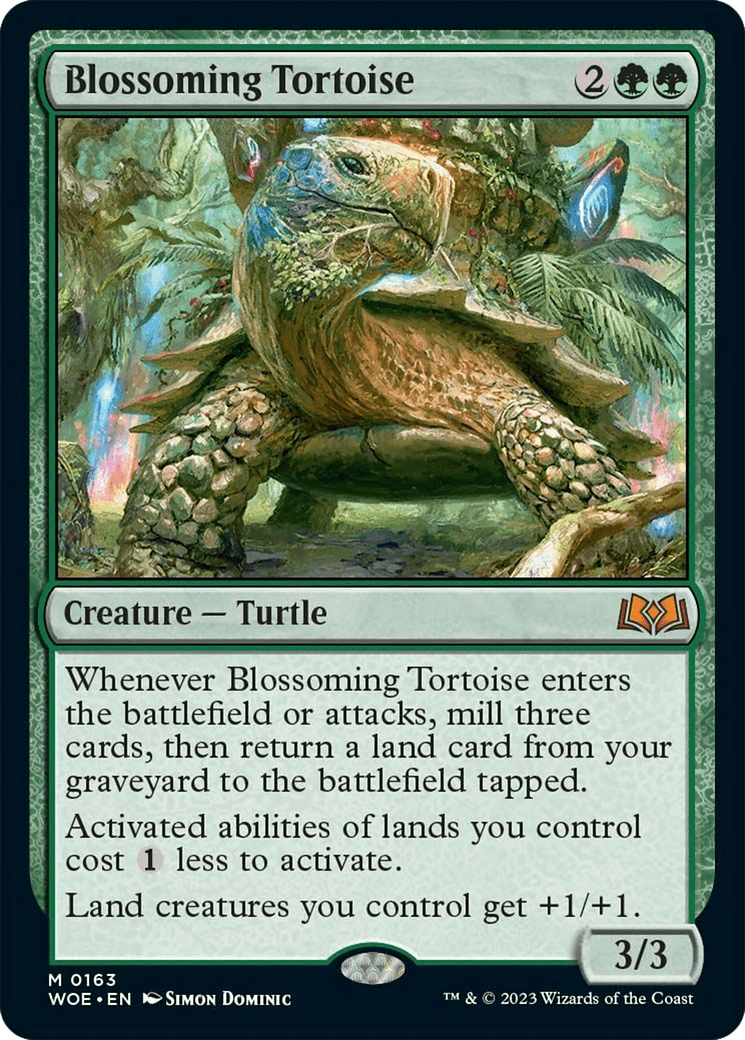 Blossoming Tortoise [Wilds of Eldraine] MTG Single Magic: The Gathering  | Multizone: Comics And Games