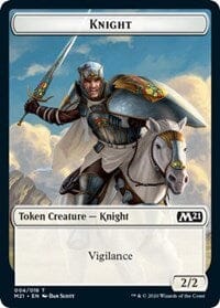 Knight // Zombie Double-sided Token [Core Set 2021 Tokens] MTG Single Magic: The Gathering  | Multizone: Comics And Games