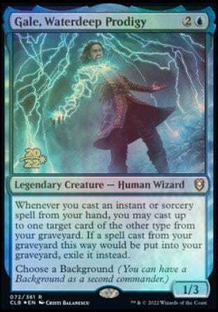Gale, Waterdeep Prodigy [Commander Legends: Battle for Baldur's Gate Prerelease Promos] MTG Single Magic: The Gathering  | Multizone: Comics And Games