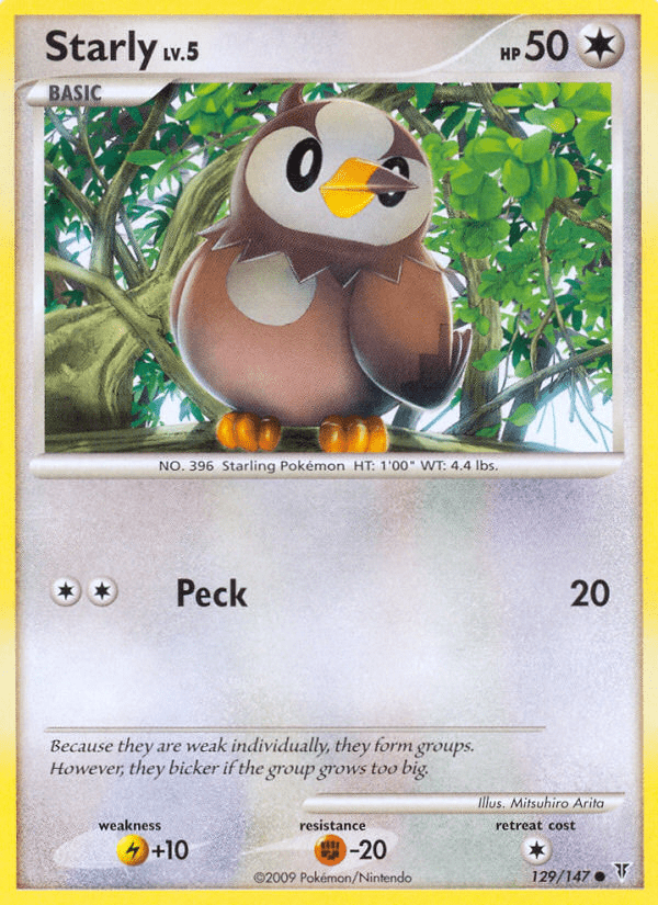 Starly (129/147) [Platinum: Supreme Victors] Pokemon Single Pokémon  | Multizone: Comics And Games