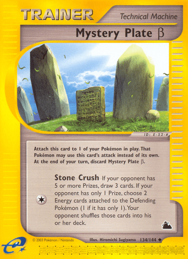 Mystery Plate Beta (134/144) [Skyridge] Pokemon Single Pokémon  | Multizone: Comics And Games