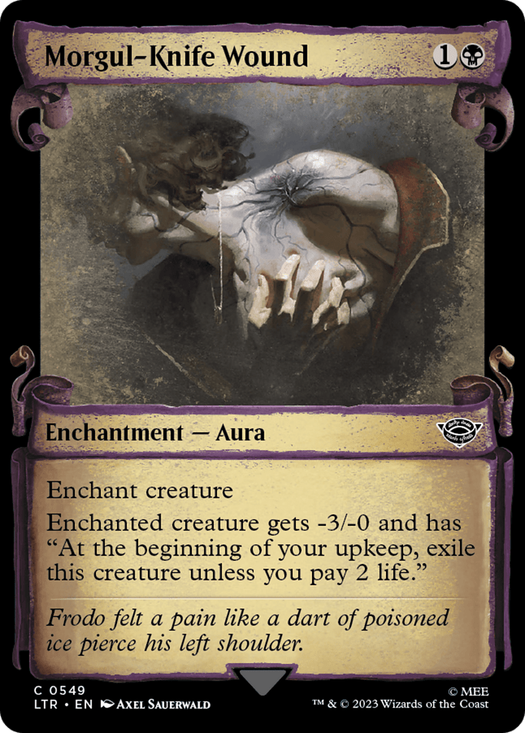 Morgul-Knife Wound [The Lord of the Rings: Tales of Middle-Earth Showcase Scrolls] MTG Single Magic: The Gathering  | Multizone: Comics And Games