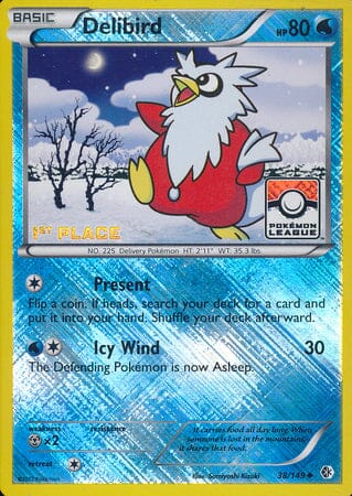 Delibird (38/149) (League Promo 1st Place) [Black & White: Boundaries Crossed] Pokemon Single Pokémon  | Multizone: Comics And Games