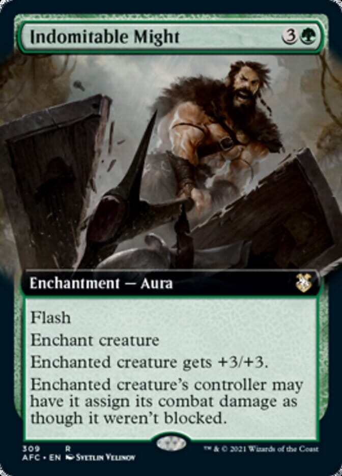 Indomitable Might (Extended) [Dungeons & Dragons: Adventures in the Forgotten Realms Commander] MTG Single Magic: The Gathering  | Multizone: Comics And Games