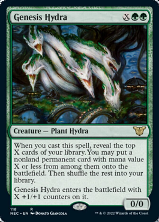 Genesis Hydra [Kamigawa: Neon Dynasty Commander] MTG Single Magic: The Gathering  | Multizone: Comics And Games