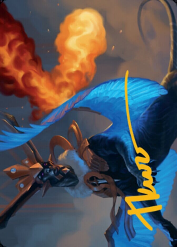 Disdainful Stroke Art Card (Gold-Stamped Signature) [Streets of New Capenna Art Series] MTG Single Magic: The Gathering  | Multizone: Comics And Games
