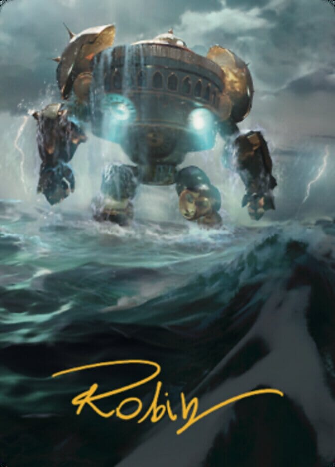 Island Art Card (Gold-Stamped Signature) [The Brothers' War Art Series] MTG Single Magic: The Gathering  | Multizone: Comics And Games