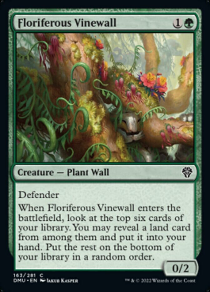 Floriferous Vinewall [Dominaria United] MTG Single Magic: The Gathering  | Multizone: Comics And Games