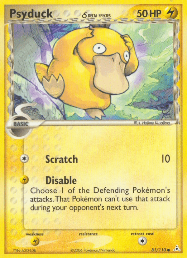 Psyduck (81/110) (Delta Species) [EX: Holon Phantoms] Pokemon Single Pokémon  | Multizone: Comics And Games