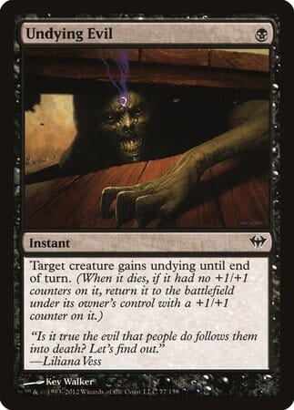 Undying Evil [Dark Ascension] MTG Single Magic: The Gathering  | Multizone: Comics And Games