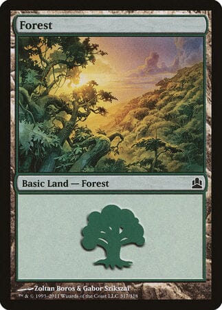 Forest (317) [Commander 2011] MTG Single Magic: The Gathering  | Multizone: Comics And Games