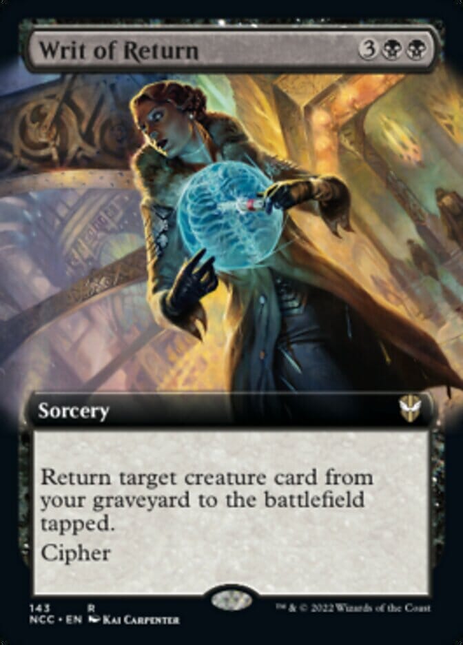 Writ of Return (Extended Art) [Streets of New Capenna Commander] MTG Single Magic: The Gathering  | Multizone: Comics And Games