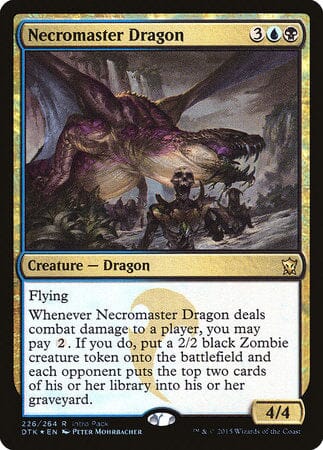 Necromaster Dragon [Dragons of Tarkir Promos] MTG Single Magic: The Gathering  | Multizone: Comics And Games
