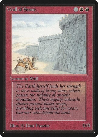 Wall of Stone [Limited Edition Beta] MTG Single Magic: The Gathering  | Multizone: Comics And Games