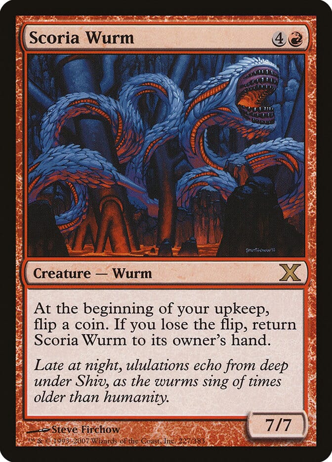 Scoria Wurm [Tenth Edition] MTG Single Magic: The Gathering  | Multizone: Comics And Games