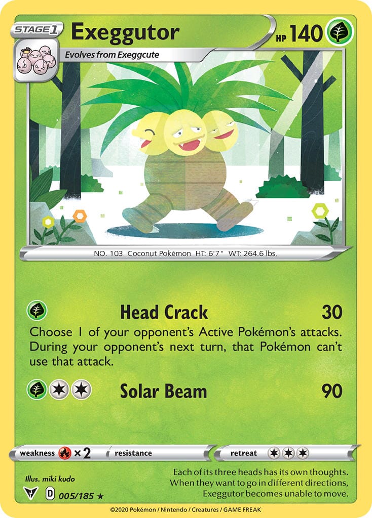 Exeggutor (005/185) [Sword & Shield: Vivid Voltage] Pokemon Single Pokémon  | Multizone: Comics And Games