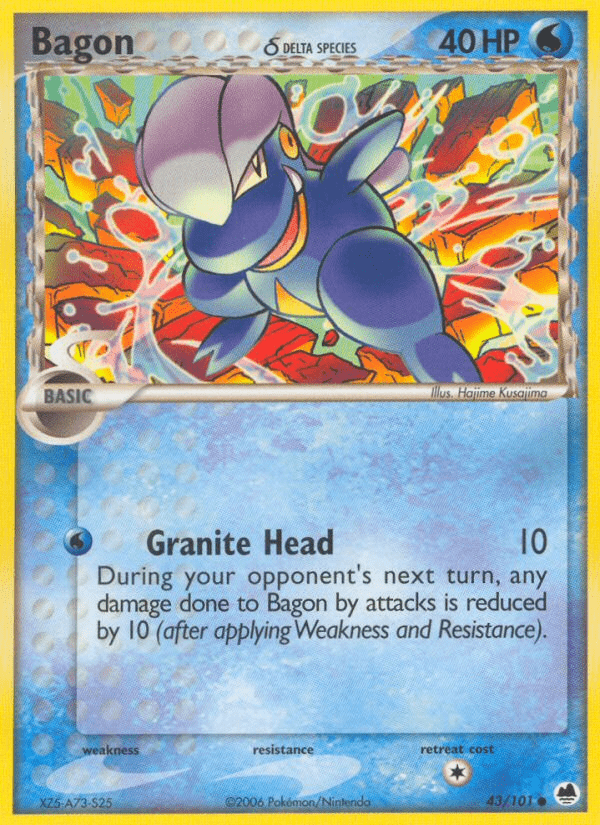 Bagon (43/101) (Delta Species) [EX: Dragon Frontiers] Pokemon Single Pokémon  | Multizone: Comics And Games