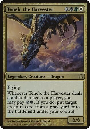 Teneb, the Harvester (Oversized) [Commander 2011 Oversized] MTG Single Magic: The Gathering  | Multizone: Comics And Games