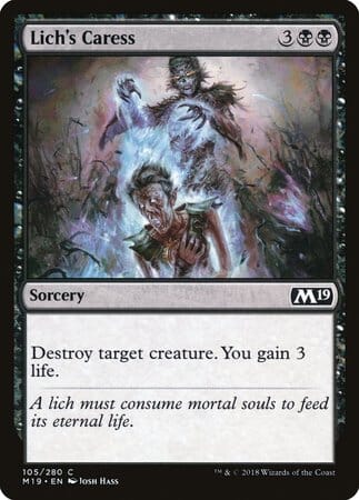 Lich's Caress [Core Set 2019] MTG Single Magic: The Gathering  | Multizone: Comics And Games