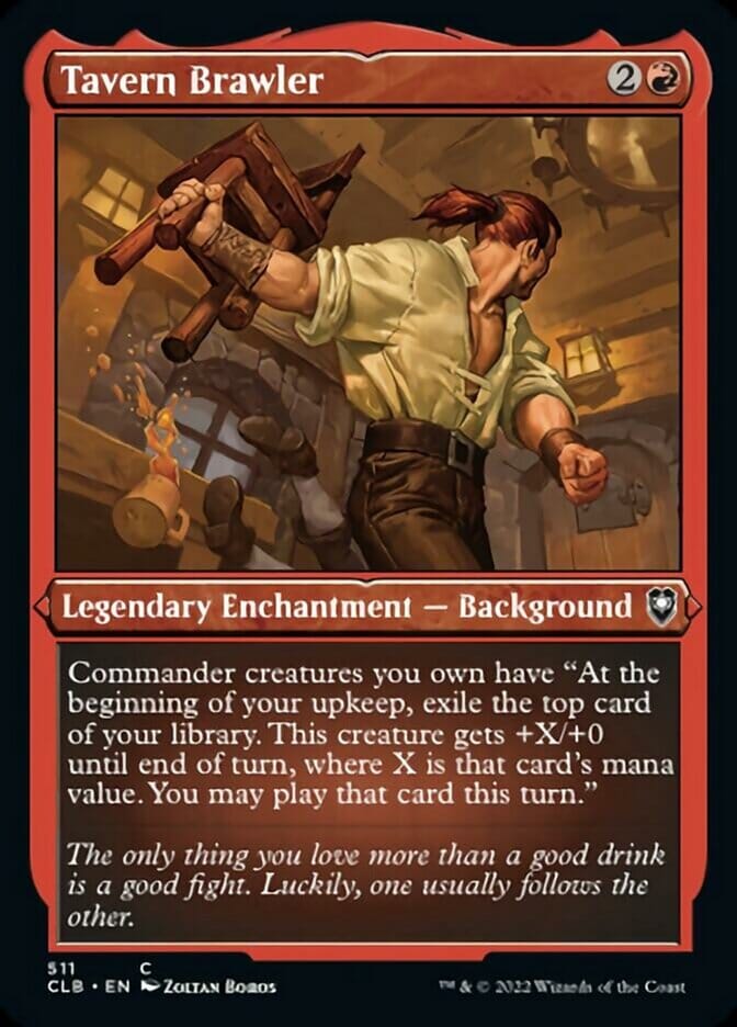 Tavern Brawler (Foil Etched) [Commander Legends: Battle for Baldur's Gate] MTG Single Magic: The Gathering  | Multizone: Comics And Games
