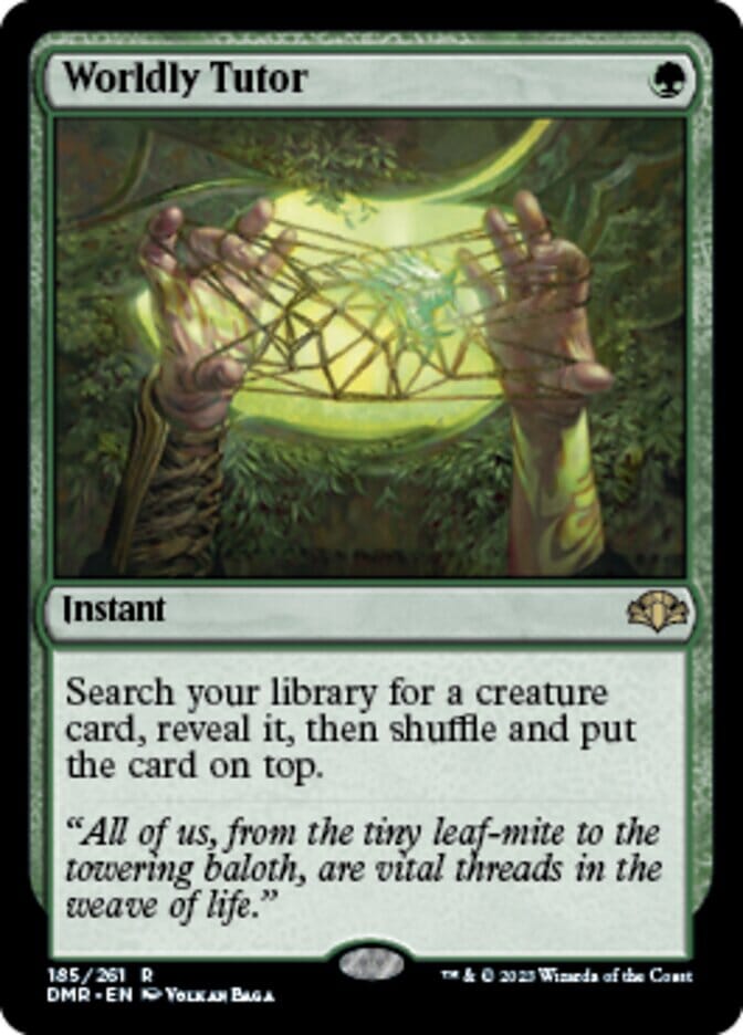 Worldly Tutor [Dominaria Remastered] MTG Single Magic: The Gathering  | Multizone: Comics And Games