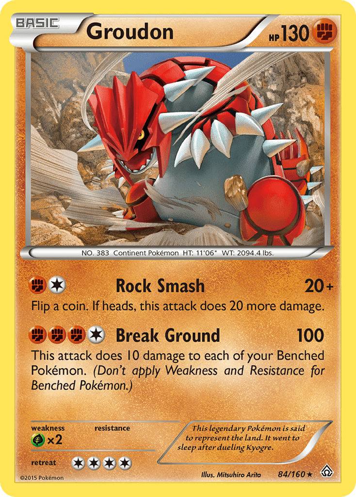 Groudon (84/160) [XY: Primal Clash] Pokemon Single Pokémon  | Multizone: Comics And Games