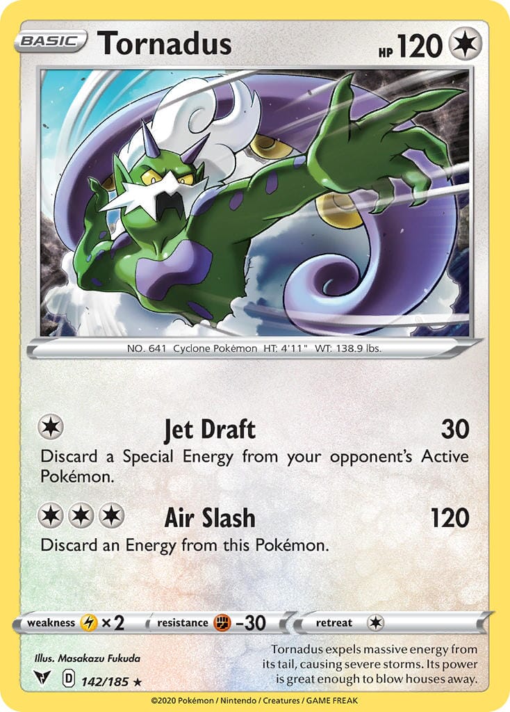 Tornadus (142/185) [Sword & Shield: Vivid Voltage] Pokemon Single Pokémon  | Multizone: Comics And Games