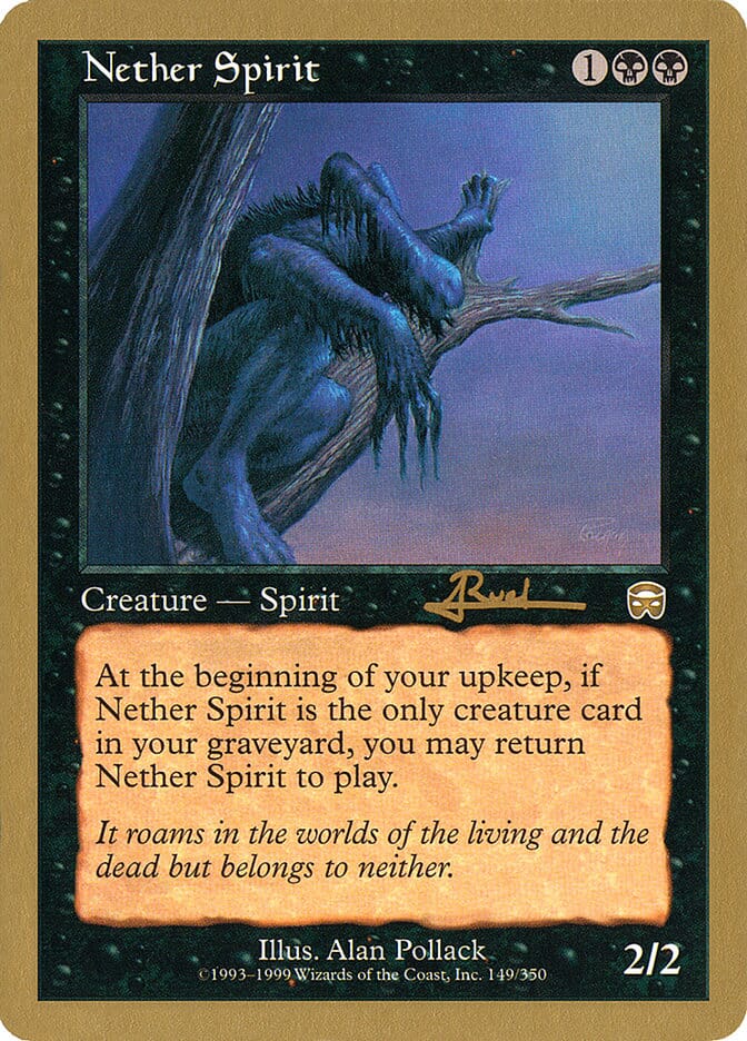 Nether Spirit (Antoine Ruel) [World Championship Decks 2001] MTG Single Magic: The Gathering  | Multizone: Comics And Games