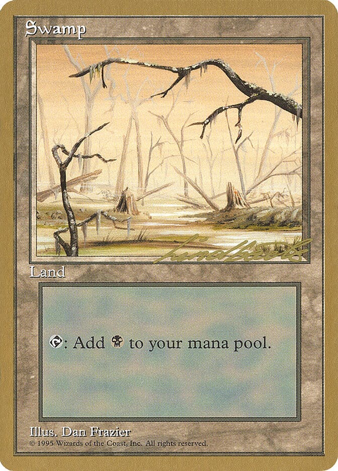Swamp (ll370) (Leon Lindback) [Pro Tour Collector Set] MTG Single Magic: The Gathering  | Multizone: Comics And Games
