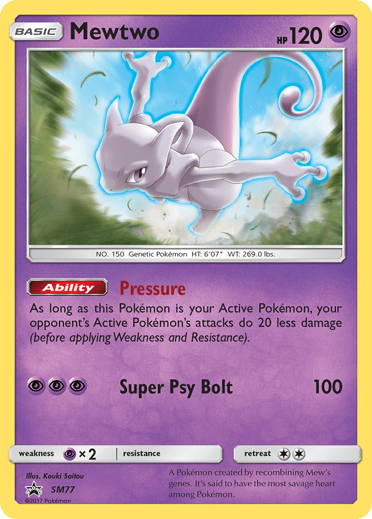 Mewtwo (SM77) [Sun & Moon: Black Star Promos] Pokemon Single Pokémon  | Multizone: Comics And Games