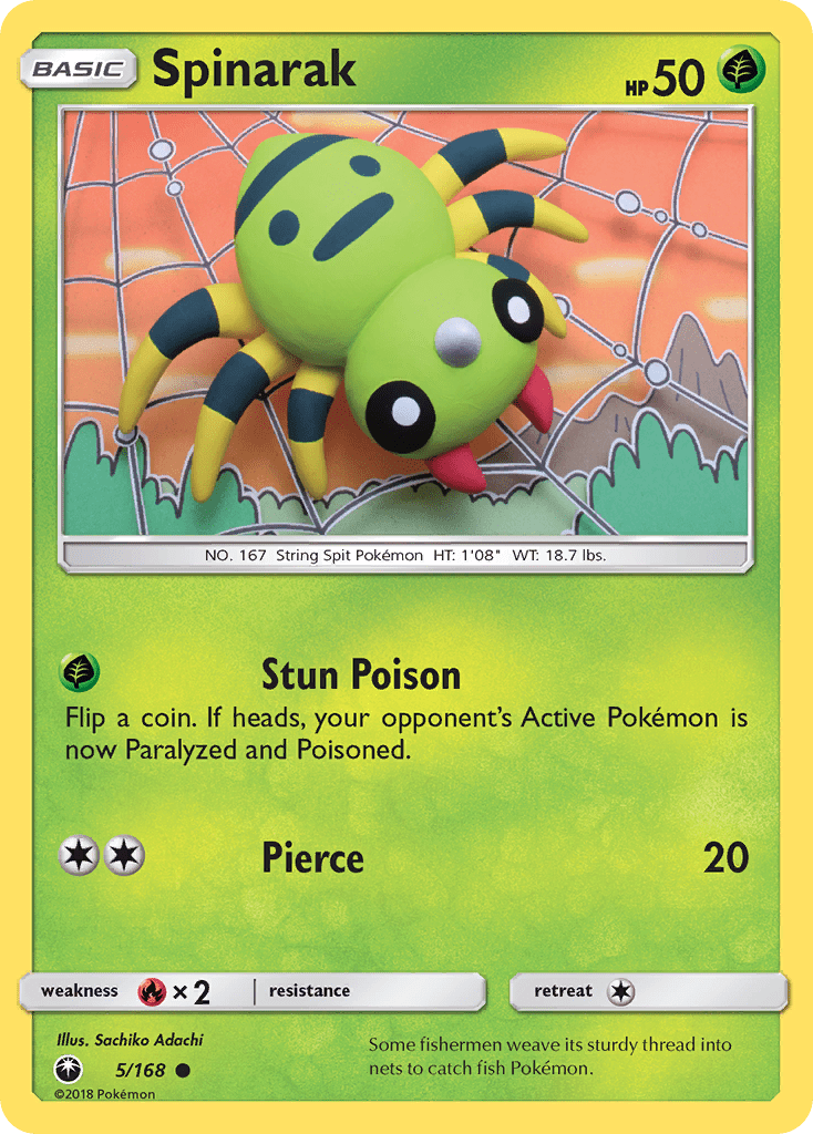 Spinarak (5/168) [Sun & Moon: Celestial Storm] Pokemon Single Pokémon  | Multizone: Comics And Games