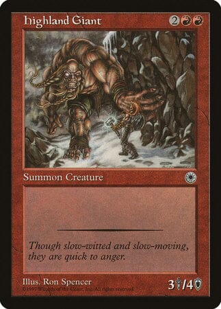 Highland Giant [Portal] MTG Single Magic: The Gathering  | Multizone: Comics And Games
