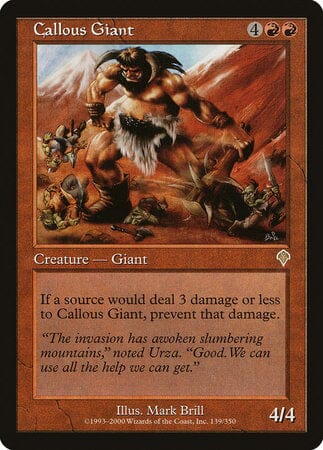 Callous Giant [Invasion] MTG Single Magic: The Gathering  | Multizone: Comics And Games