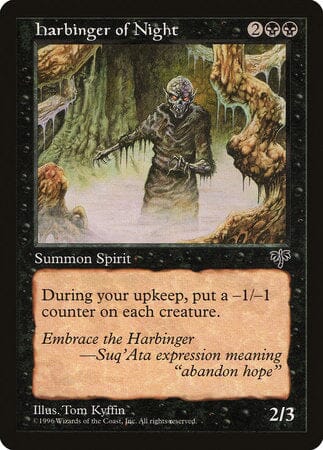 Harbinger of Night [Mirage] MTG Single Magic: The Gathering  | Multizone: Comics And Games